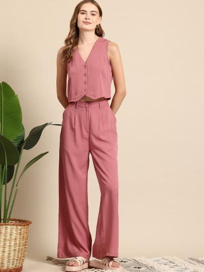 Vest Waist Coat and Pant Coord Set