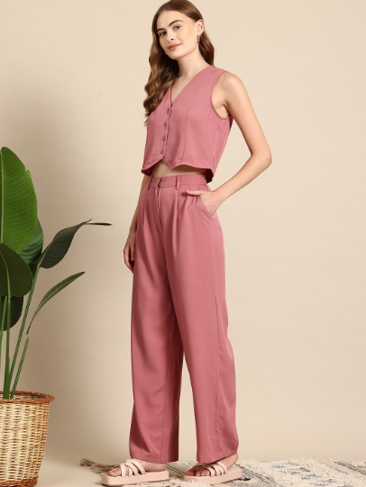 Vest Waist Coat and Pant Coord Set