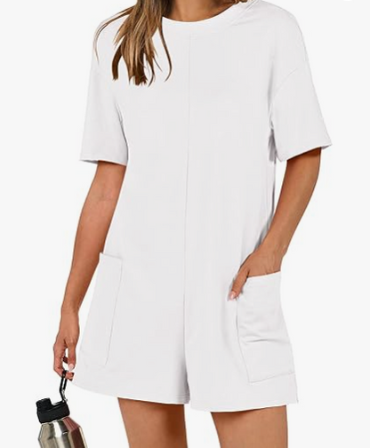 Sharon Oversized Shirt Romper