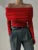 Sweater Knit Pullover Backless Slim Bandeau Cropped Top Off-shoulder Autumn Knitwear Top