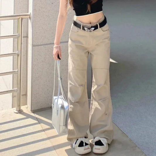 Cargo Pants Y2k Wide Leg Korean Trousers Summer High Waist Harajuku New Pantalones