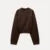 O-neck Cropped Sweater Pullover for Long Sleeved Loose Jumper Female Spring Lady High