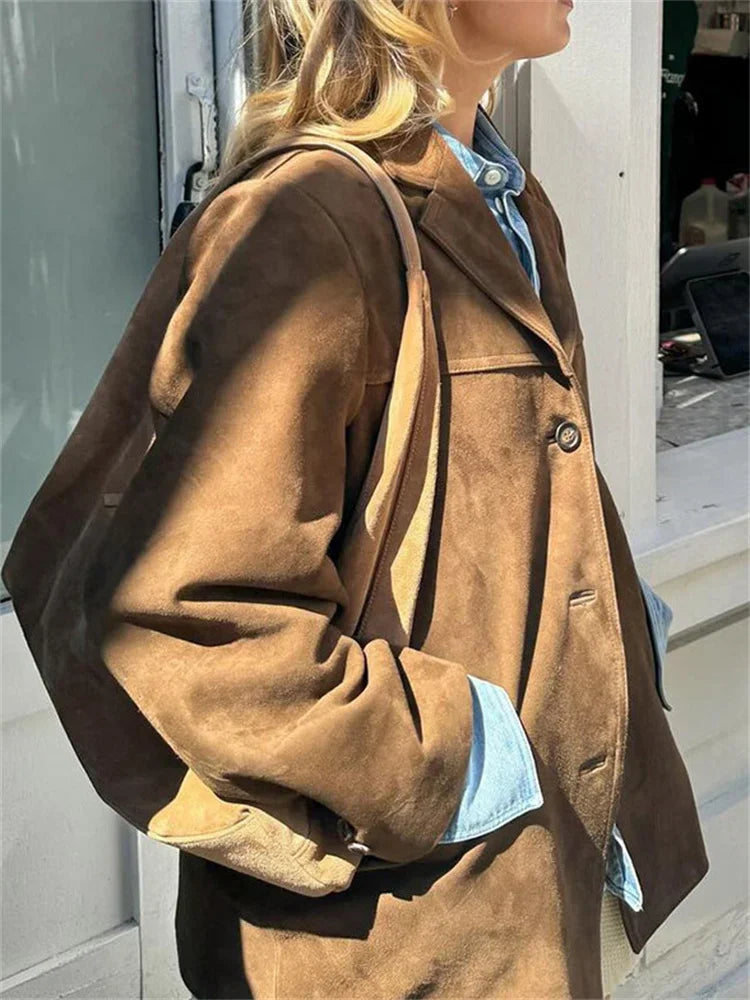Pocket Jackets for Winter High Street Lapel Commute Winter Outwear Coat