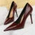 Shoes Pointed Toe Red Pumps Patent Leather High Heels Occupational Ol Office Shoes Stiletto Female Heels Shoes