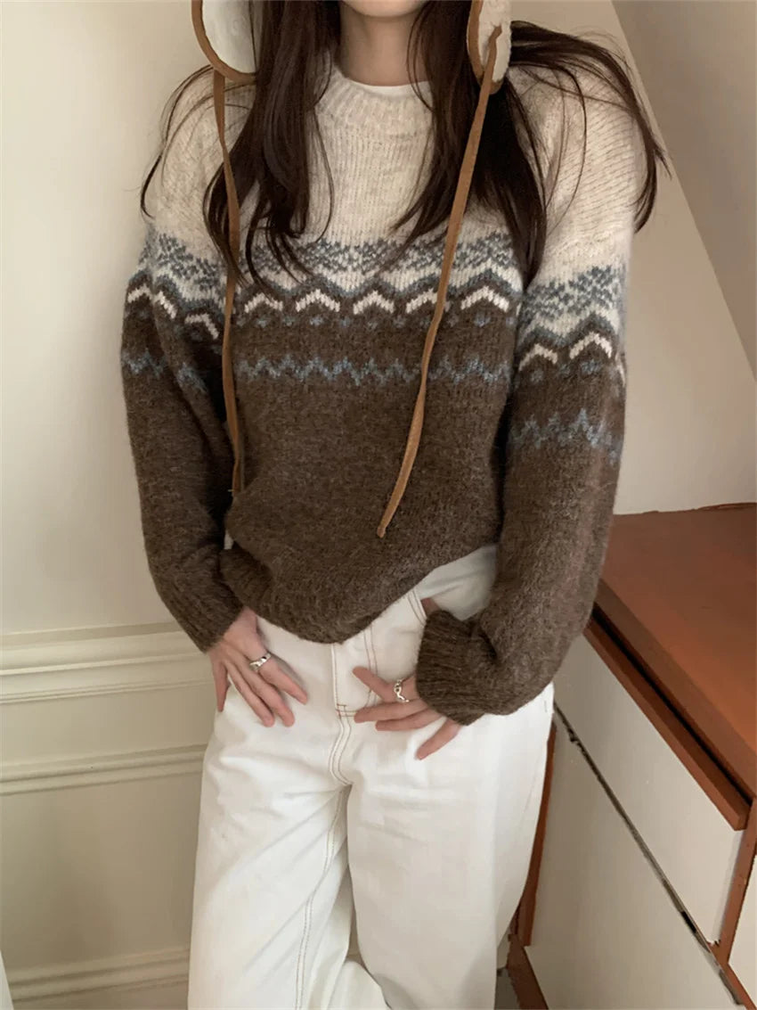 Warm Sweaters Loose New Office Lady Soft Daily Ol Winter Knitted Pullovers