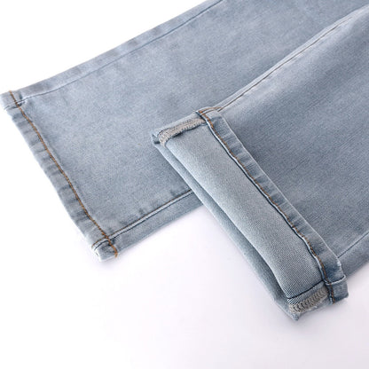 Low Waist Straight Denim Trousers Cyber Y2k Goth Pants Mom Jeans