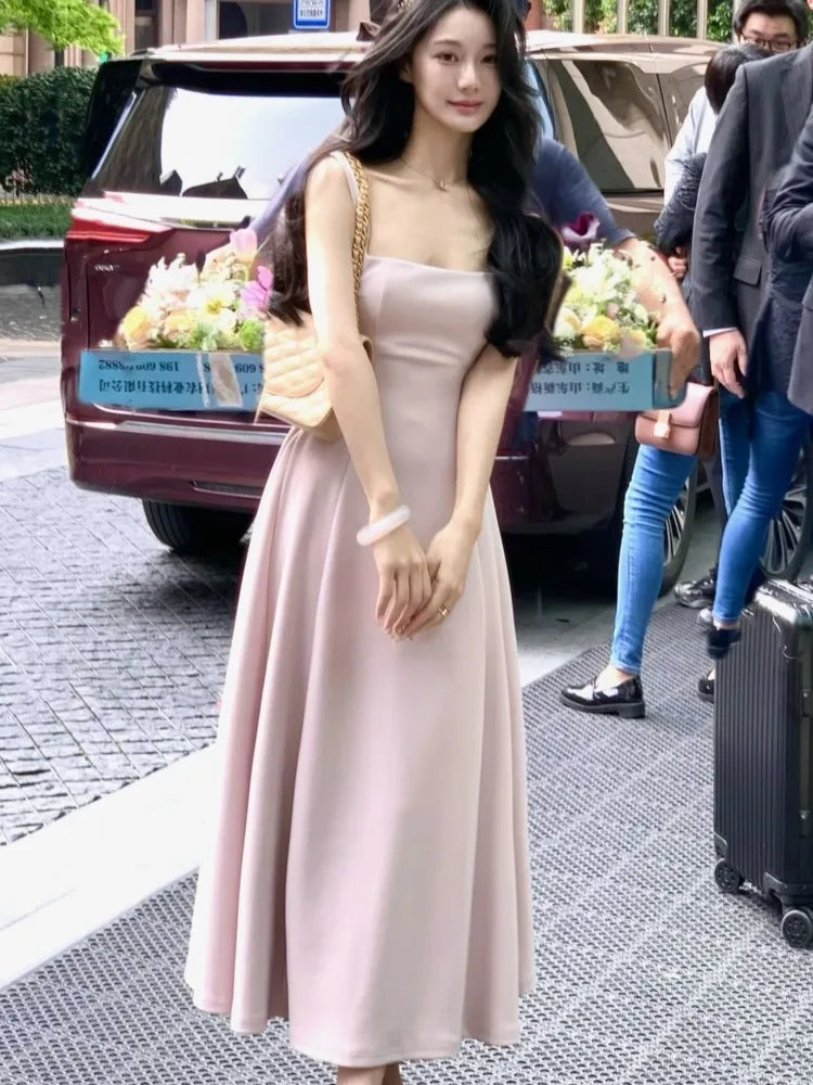 Summer Evening Party Midi Dresses Sleeveless Y2k Mini Birthday Dress Korean Aline Vestidos