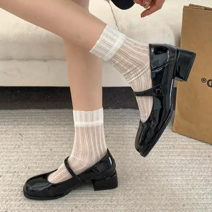 Shoes Woman Oxfords Allmatch British Style Female Footwear New Leather Preppy Dress Summer Retro Med Spring Mary Janes