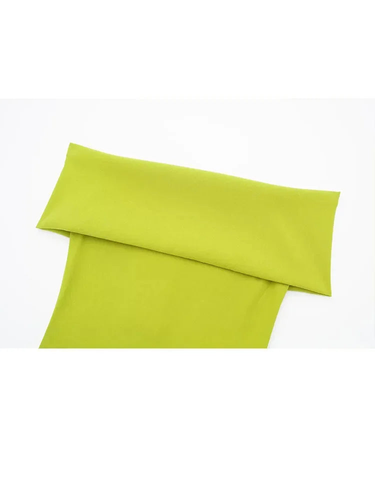 Summer 2 Piece Set Off Shoulder Cropped Tops Sleeveless Slim Top Mid Waist Mini Slit Skirts