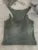 New Invisible Strap Tank Top for Knit Ribbed Sleeveless Basic T-shirt Cropped Corset Bustier Tops With Open Shoulder