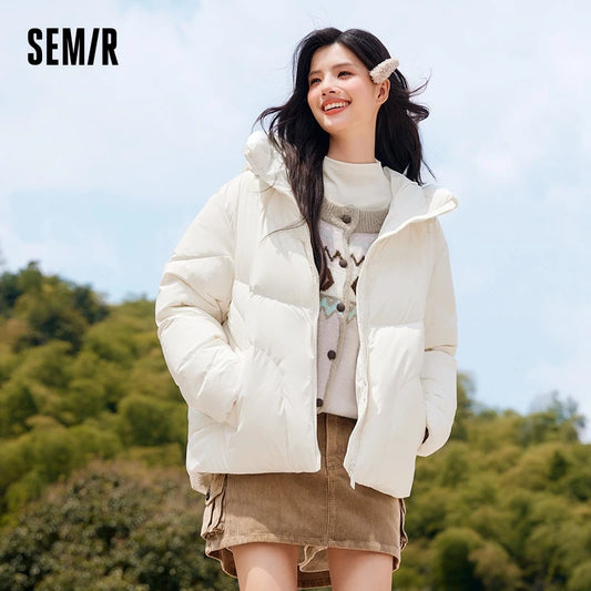 Down Jacket Mid-length Waterproof and Warm Winter Oversize Hooded Versatile Coat