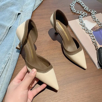 Highheeled Slippers Pointy Highheeled Mule Summer Party Ball Shoes Shoes