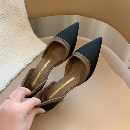Highheeled Slippers Pointy Highheeled Mule Summer Party Ball Shoes Shoes
