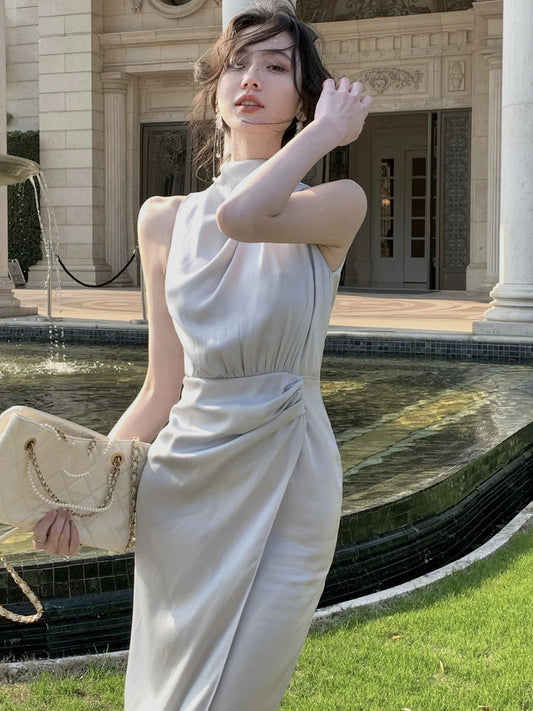 Summer New Bodycon Lady Midi Long Dress for Club Midi Tank Party Prom Clothing