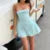 Hot Girl Slash Neck Strapless Dress for Slim Fit Dot Print Lace Sweet Birthday Party Mini Dress Female