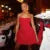 Backless Tube Top Dress for One-shoulder Contrast Color Splice Mini Dress A-line Zipper Lady Club Party Dress