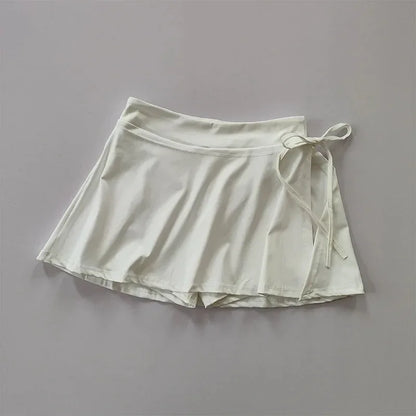 Summer ’s Skirts Mini Elastic Pleated Sun Skirts for School Girl Uniform Korean Black High Waist Tennis Skirts