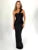 Strapless Backless Maxi Dress for One Shoulder Sleeveless Bodycon Club Party Long Dress