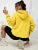 Color Hoodie for Female Pocket Creative Sweatshirts All-match Street Clothes Fleece Pullovers