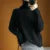 Autumn and Winter New ’s Pullover Sweater Thickened Warmth Knitted Wool Sweater High Collar Df4845