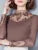 Hollow Out Spring Autumn Style Lace Blouses Shirts Long Sleeve Patchwork Spliced Turtleneck Blusas Tops Df1491