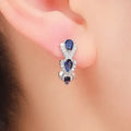 Royal Gemstone Crest Earrings