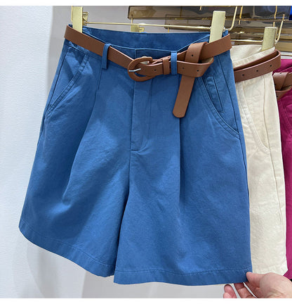 Denim Shorts High Waist Short Cotton Loose Bermuda Shorts