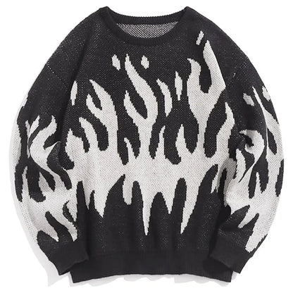 Temperament Commuter Style Pullover Sweater for ’s Autumn and Winter New Loose All-match Crew-neck Knitwear