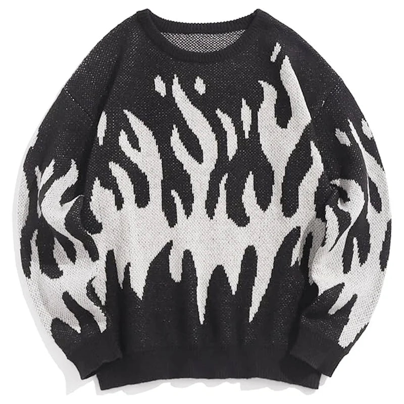 Temperament Commuter Style Pullover Sweater for ’s Autumn and Winter New Loose All-match Crew-neck Knitwear