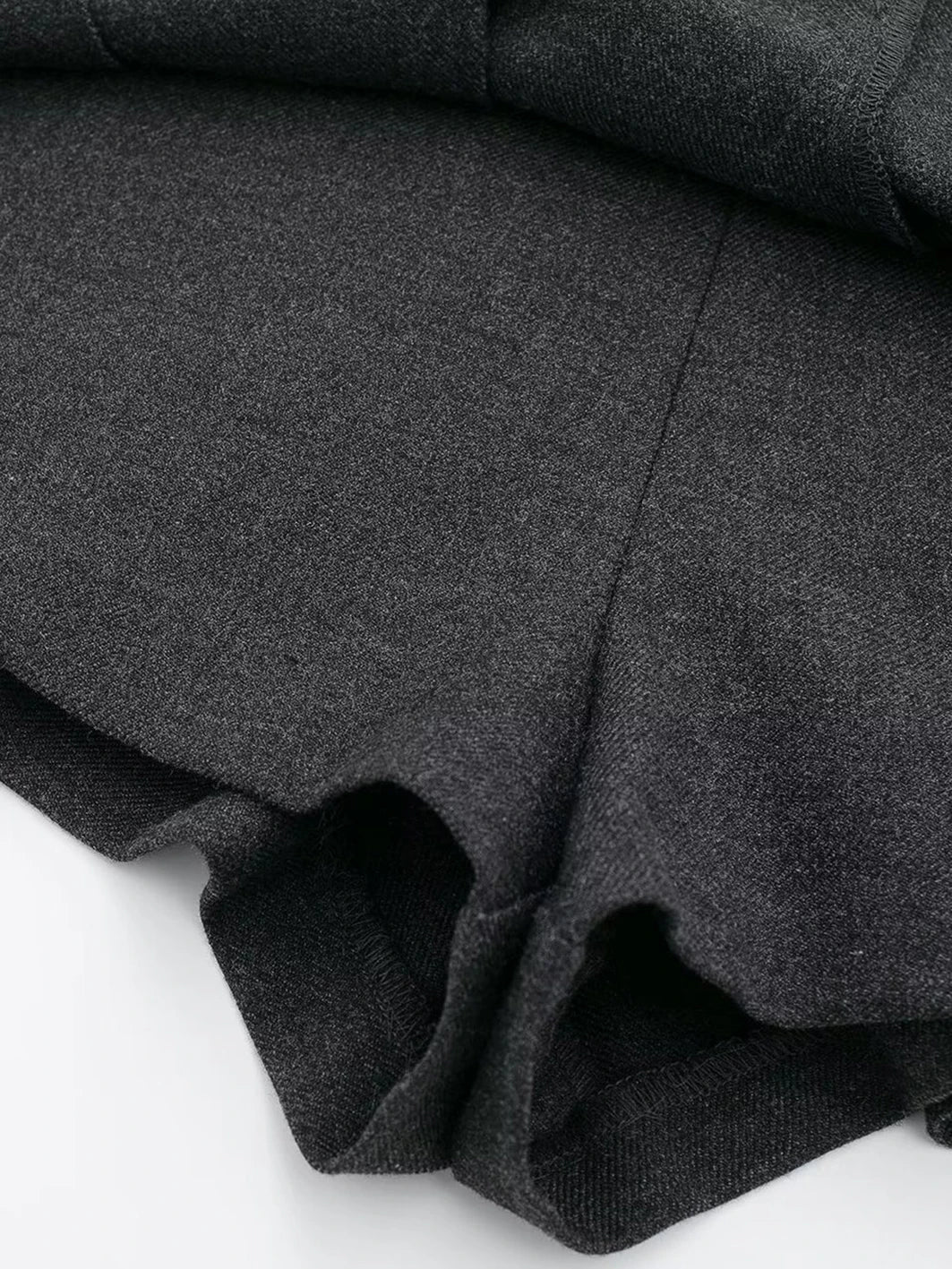 Patchwork Pleated Mini Pant Skirts Woman Autumn High Waist Aline Short Faldas Female Skirt