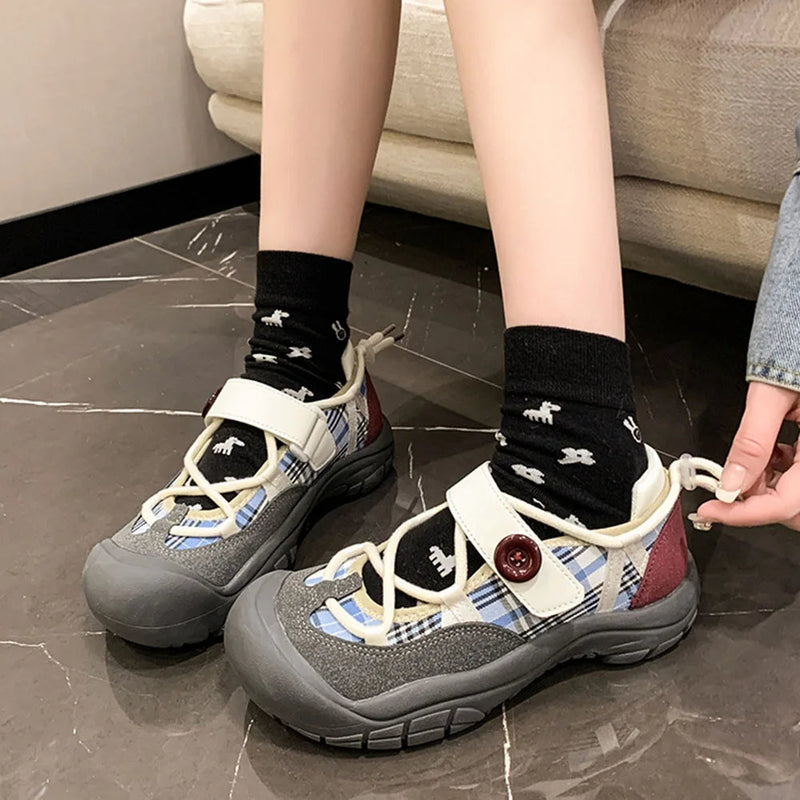 Spring Summer Pumps Mary Janes Wedges Shoeslace Sweet Lolita Pumps for Trend Shoes