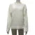 Knitted Long Sleeve Sweaters Loose White Half High Neck Pullover Sweater Female Autumn Simple High Street Tops
