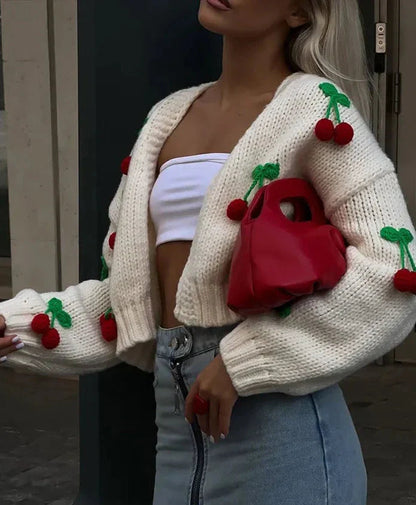 Audrina - Cherry Cardigan