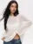 Knitted Hollow Sweater Pullover ’s Loose Long-sleeved Color Round Neck See-through Street Top Pullover