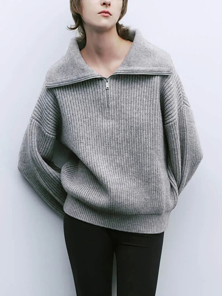 Zip Up Comfy Sweater