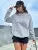 Color Hoodie for Female Pocket Creative Sweatshirts All-match Street Clothes Fleece Pullovers