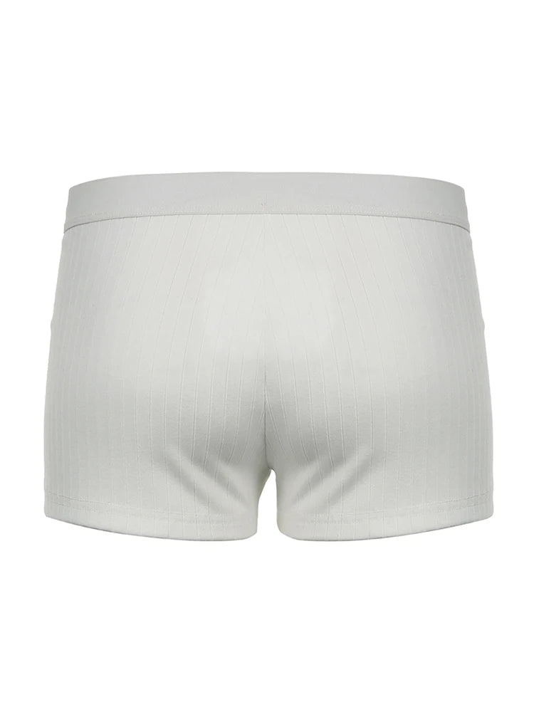 Basic Button Up Low Waist Slim Summer Shorts