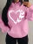 Combination of Love and Butterfly Pattern Sweater Hip Hop Street Hoodies Pocket Clothes Multicolor Hoody