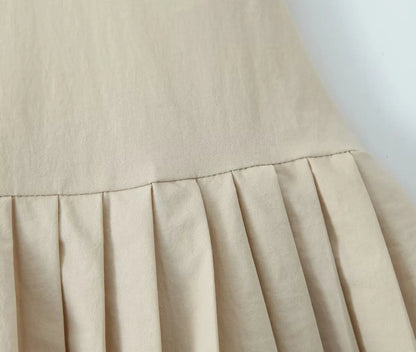European and American Style New Slim Suspender Dress Fashionable Hot Girl Pleated Skirt
