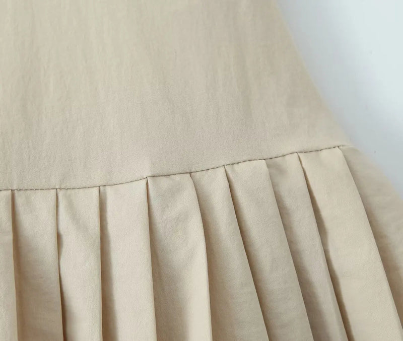 European and American Style New Slim Suspender Dress Fashionable Hot Girl Pleated Skirt
