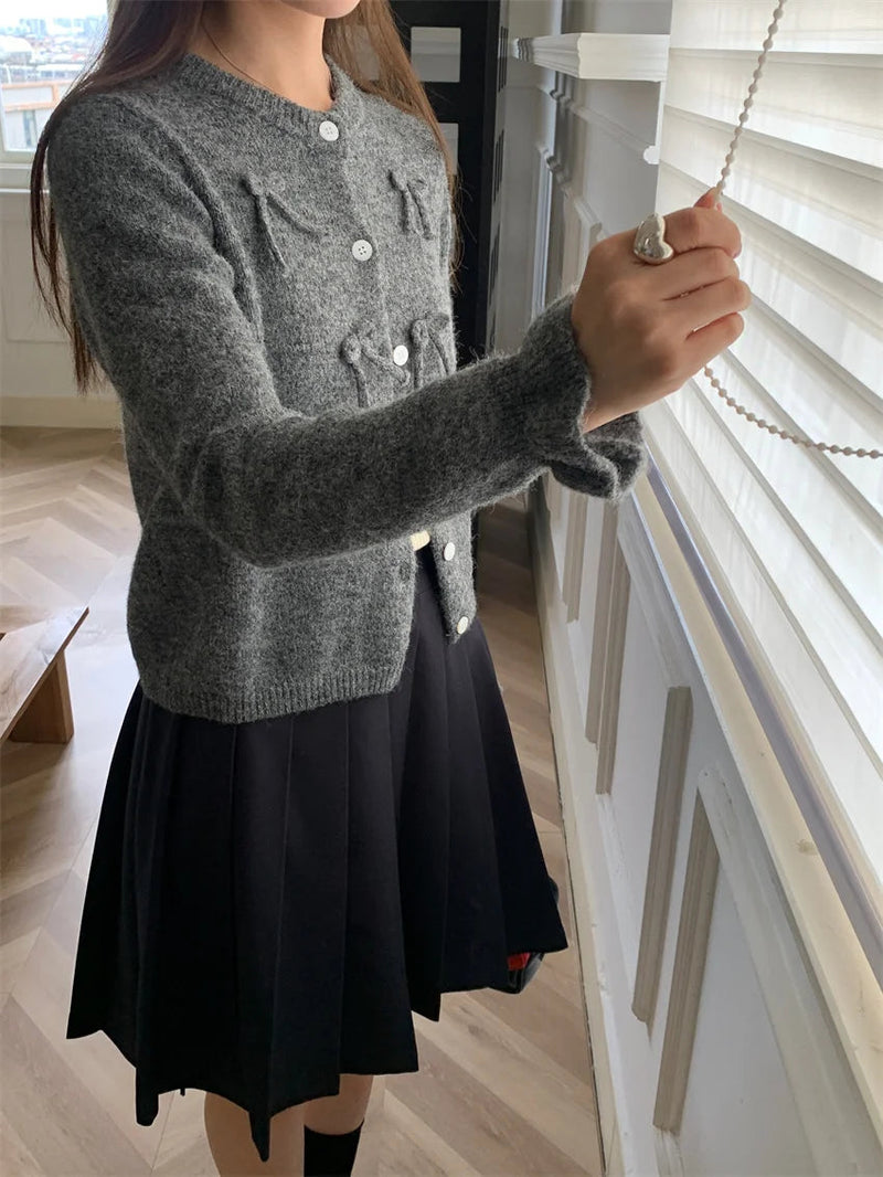 Sweet Coats Loose Office Lady Soft Autumn Ol Sweaters Knitted New Slim Daily