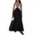 Dress Summer Clothes Contrast Color Patchwork V Neck Sleeveless Long Dresses Evening Party Dresses