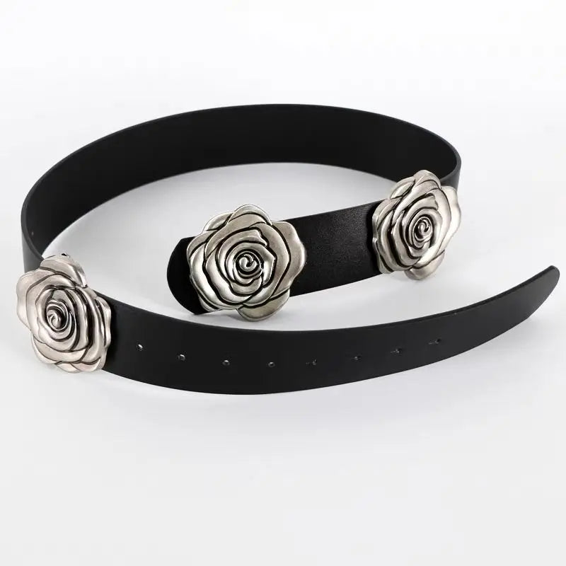 Rose Wide Belt for Decorative Belt Paired With Skirt Versatile Suit Coat Wide Waist Belts Accessories