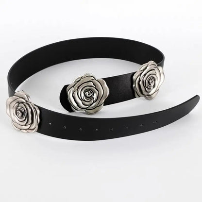 Rose Wide Belt for Decorative Belt Paired With Skirt Versatile Suit Coat Wide Waist Belts Accessories
