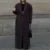 Lapel Pocket Woolen Long Trench Coat Full Sleeve Loose Overcoat Autumn Winter Lady Commute Outwear