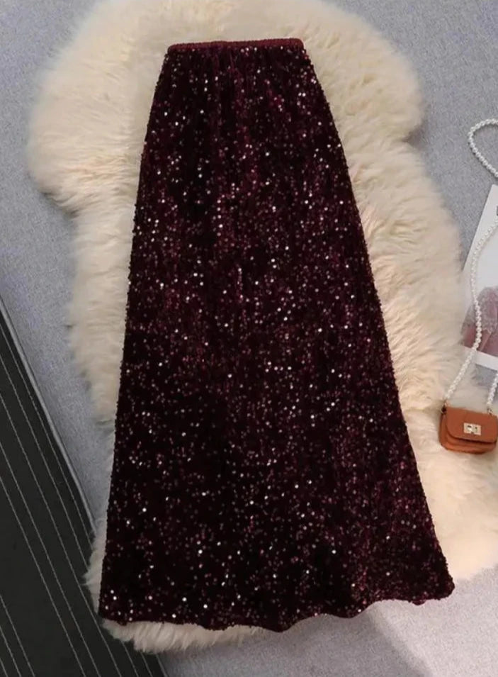 Melany Sequined Skirt