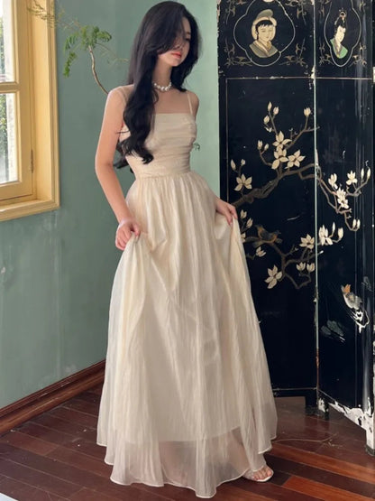 Straps Sleeveless Wedding Maxi Dresses Summer New Evening Party Bodycon Beach Dress