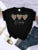 Spread More Love Every Day Printing T-shirt Breathable Tshirts Soft Tees Loose Short Sleeve Female