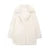 Fluffy Faux Fur Coat Lapel Long Sleeve Thick Warm Loose Jackets Winter High Street Outerwear