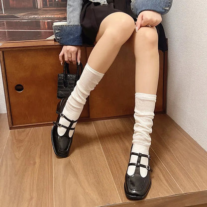 New Spring Leather Shoes Pointed Toe Pumps High Heels Slipon Loafers Shoes for Shoes
